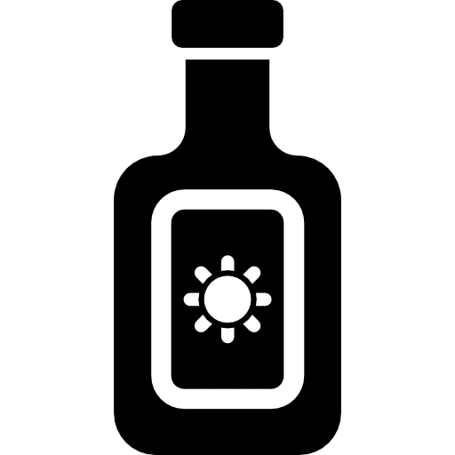 Sunscreen bottle sunblock summertime beach icon