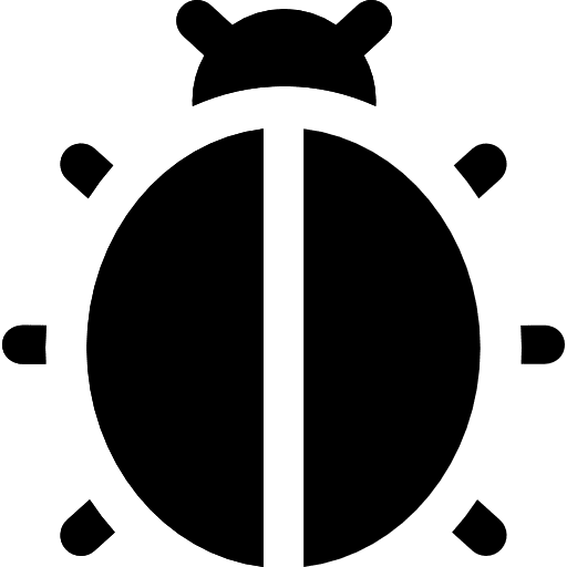 Ladybug bug insect ladybird icon