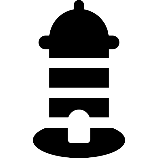 Lighthouse tower buildings navigation icon