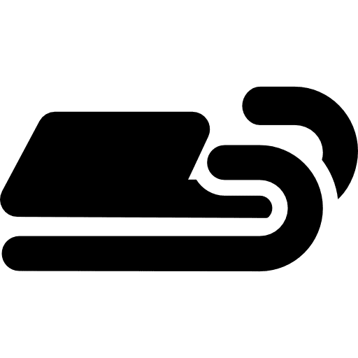 Snow sledge sled winter signs icon