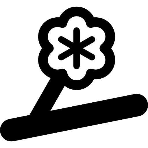 Flower on branch cherry blossom springtime spring icon