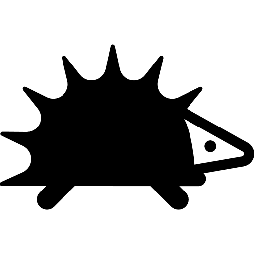 Hedgehog mammal spines animal icon