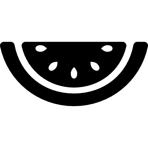 Melon slice watermelon fruit food icon