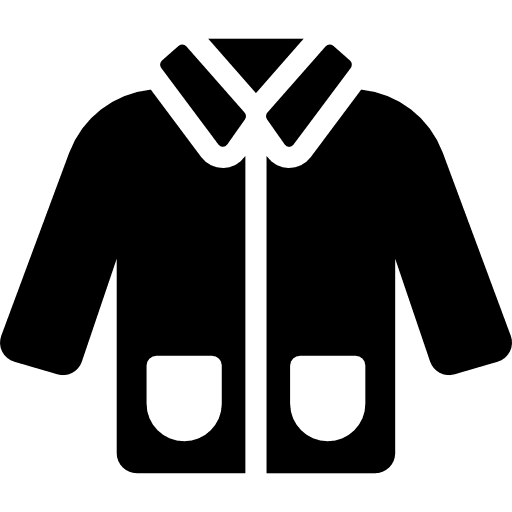 Coat with pockets overcoat shirt coat icon