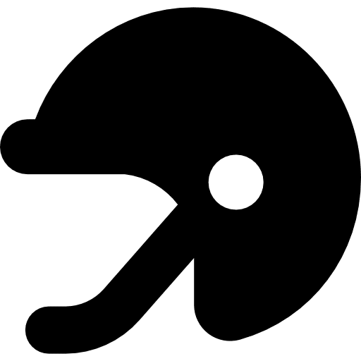 Football helmet american sports helmet icon