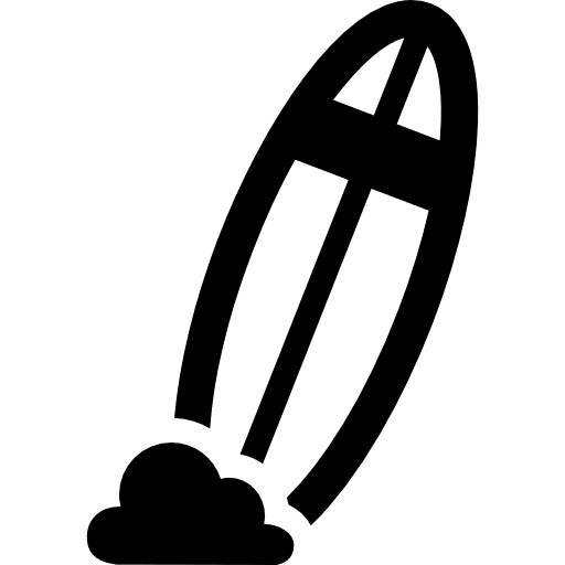 Surfboard summer sports beach icon