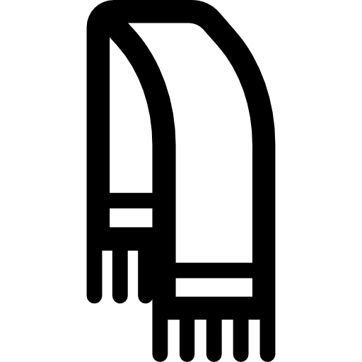 Wool scarf fashion warm scarf icon