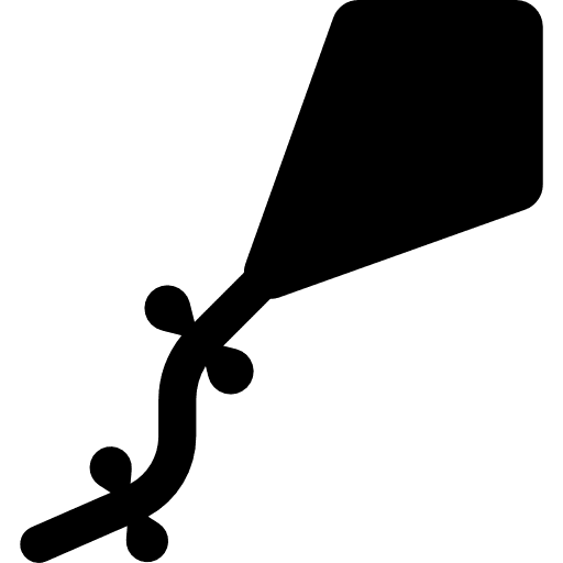 Kite shapes games toy icon