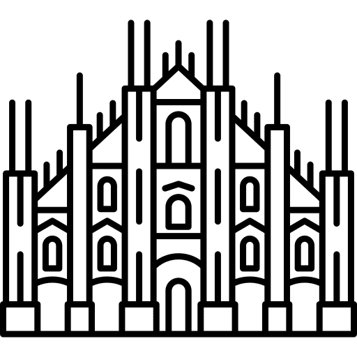 Duomo di milano cathedral monuments church icon