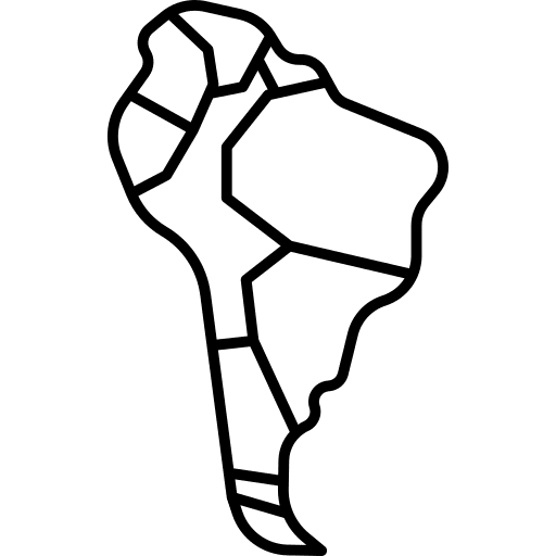 South america maps and flags latin american geography icon