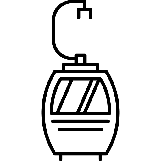 Funicular elevator funicular hanging icon
