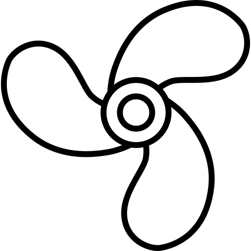 Motor nautical propeller navigation icon