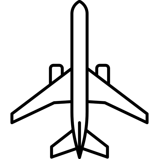 Airport transportation transport aeroplane icon