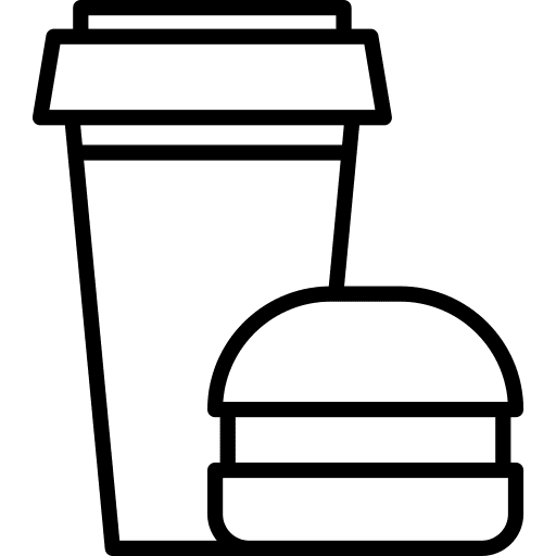 Fast food unhealthy burger junk food icon