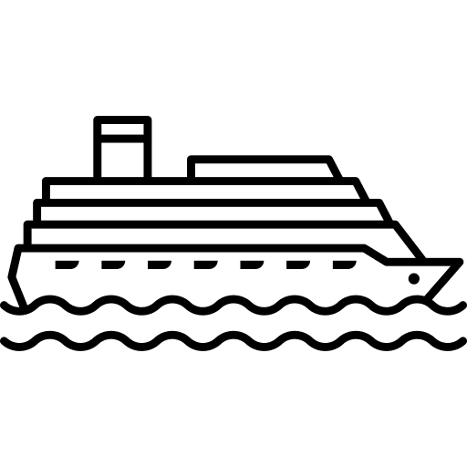 Boat ocean transport transportation icon