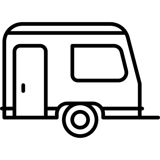 Vehicle caravan trip vehicle icon