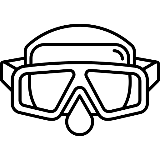 Diving glasses summertime beach summer icon