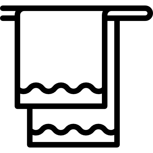 Towel bath bathing bathroom icon