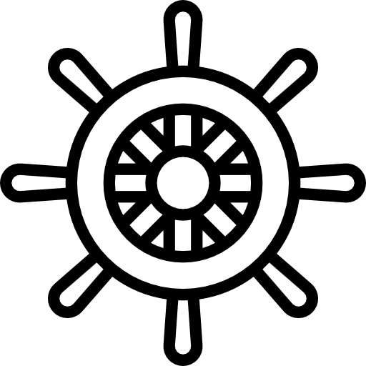 Helm boat orientation navigational icon