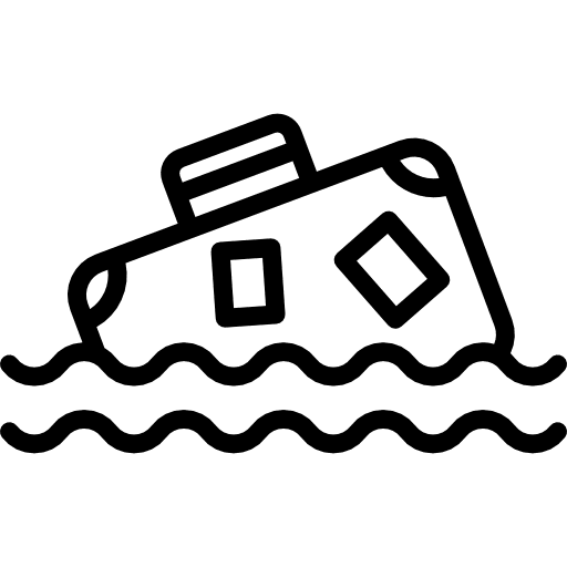 Suitcase briefcase travelling sea icon