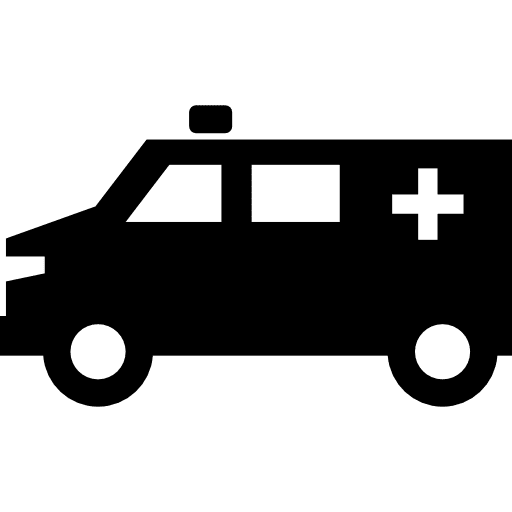 Ambulance health clinic health care vehicle icon