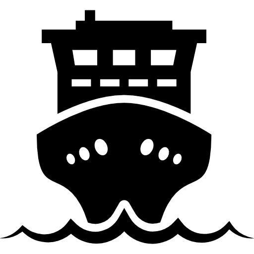 Ship vessel nautical shipping icon
