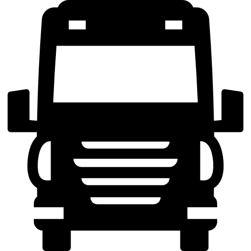 Truck cargo automobile trucking icon