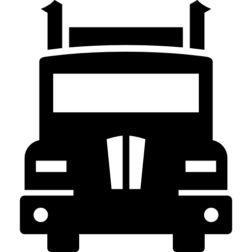 Truck trucking cargo vehicle icon