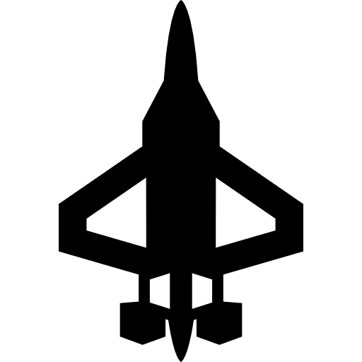 Fighter jet air force flight aeroplane icon