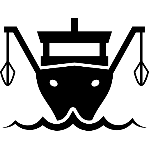 Fishing boat transport nautic fisher icon
