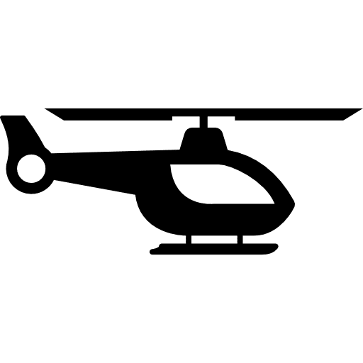 Helicopter flying chopper transport icon