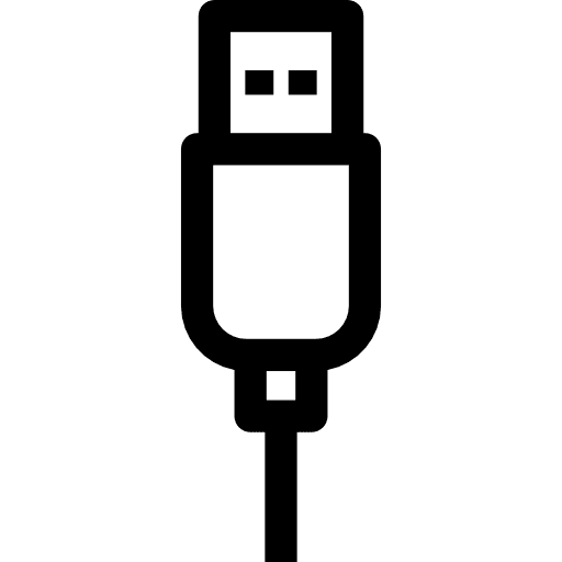 Usb charger technology cable connection icon