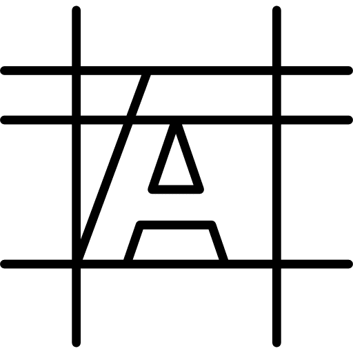 Font designe graphics editor graphic design letters icon