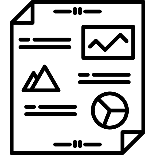 Infographics graphic triangle file icon