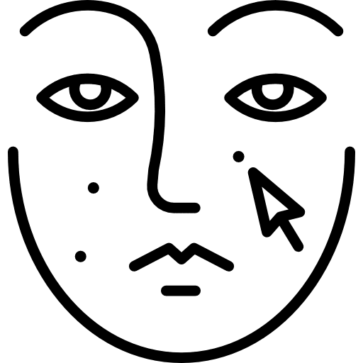 Retouch graphics editor people face icon