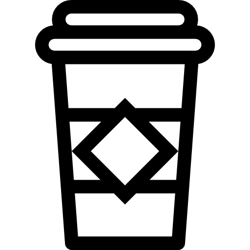 Take away coffee hot drink food coffee cup icon