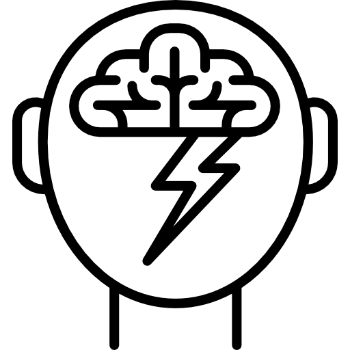 Brainstorm brain idea thinking icon