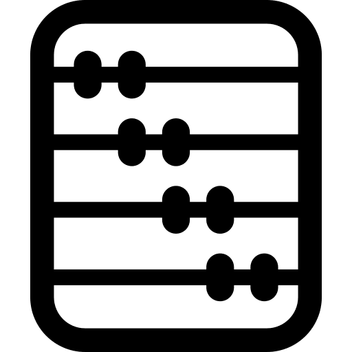 Abacus calculating abacus calculator icon