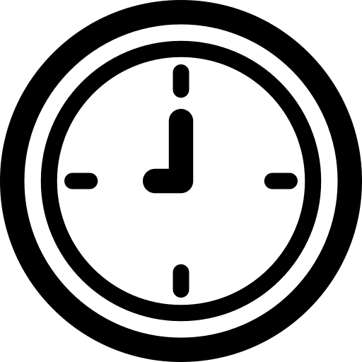 Clock tools and utensils clock wait icon