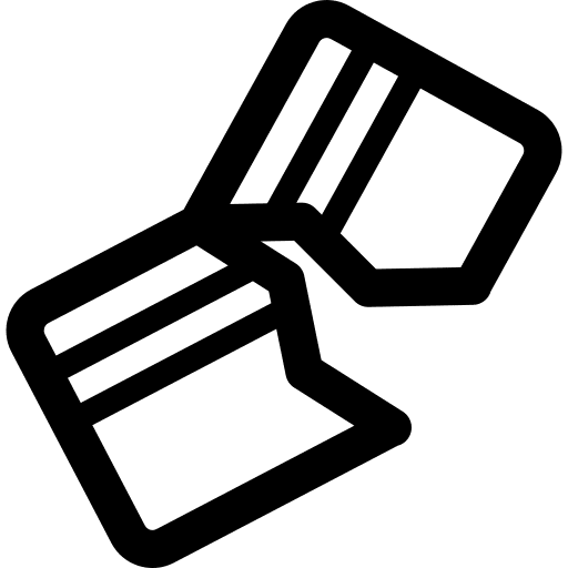 Credit card pay commerce debit card icon