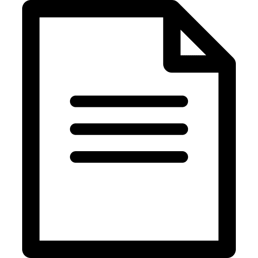 Document certification business document icon