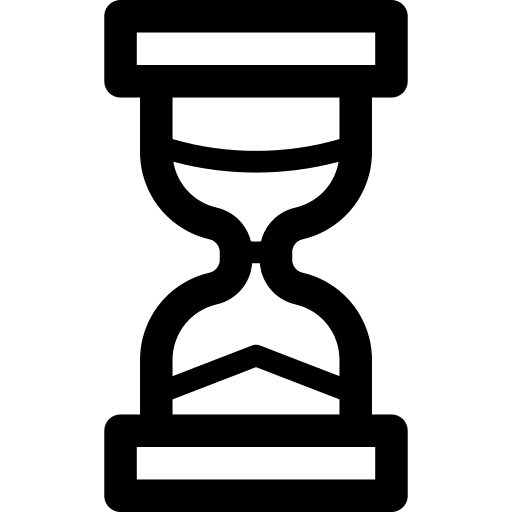 Hourglass clock waiting other icon