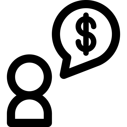 Talking talking speech bubble business icon