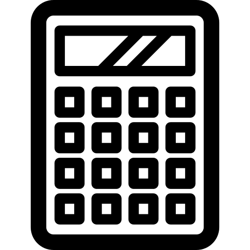 Calculator maths mathematics tools and utensils icon