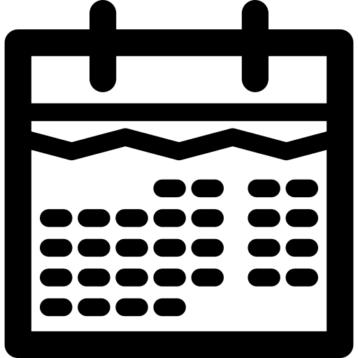 Calendar schedule organization time icon