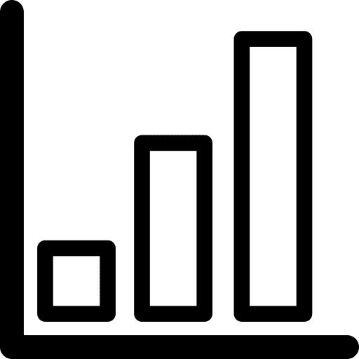 Bar chart graph graphic bar chart icon