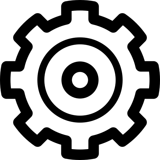 Settings gear tools and utensils tool icon