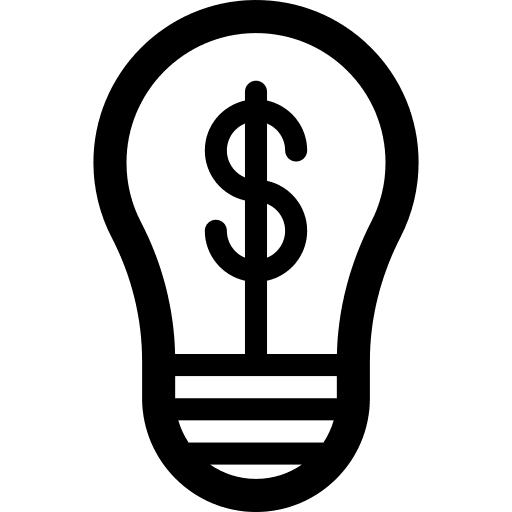 Light bulb idea technology light bulb icon