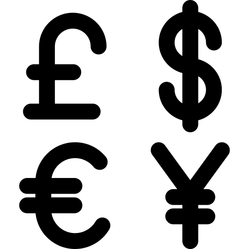 Currency dollar commerce money icon