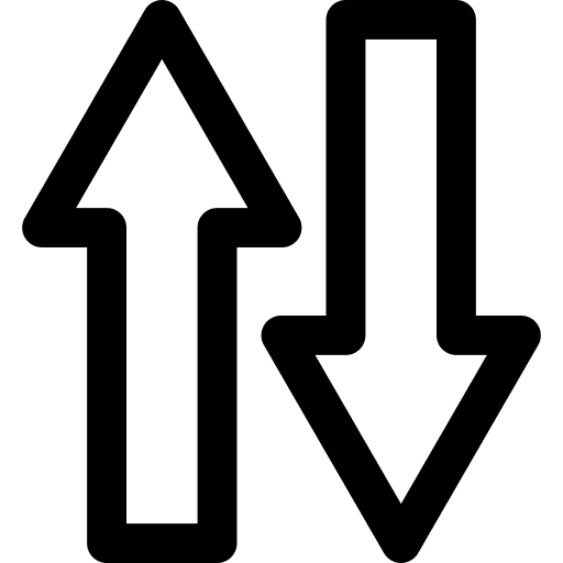 Exchange arrows resize double sided arrow icon